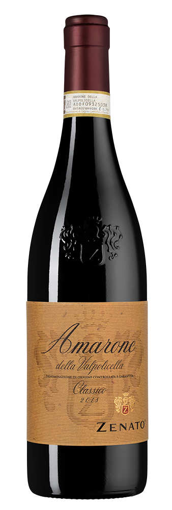 Вино Amarone della Valpolicella Classico, Zenato, 2018, (140793), Италия, Венето, красное, полусухое, 0.75 л, Амароне делла Вальполичелла Классико, цена 10493 рублей