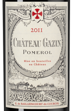 Вино Chateau Gazin, (139143), красное сухое, 2011 г., 0.75 л, Шато Газен цена 27490 рублей