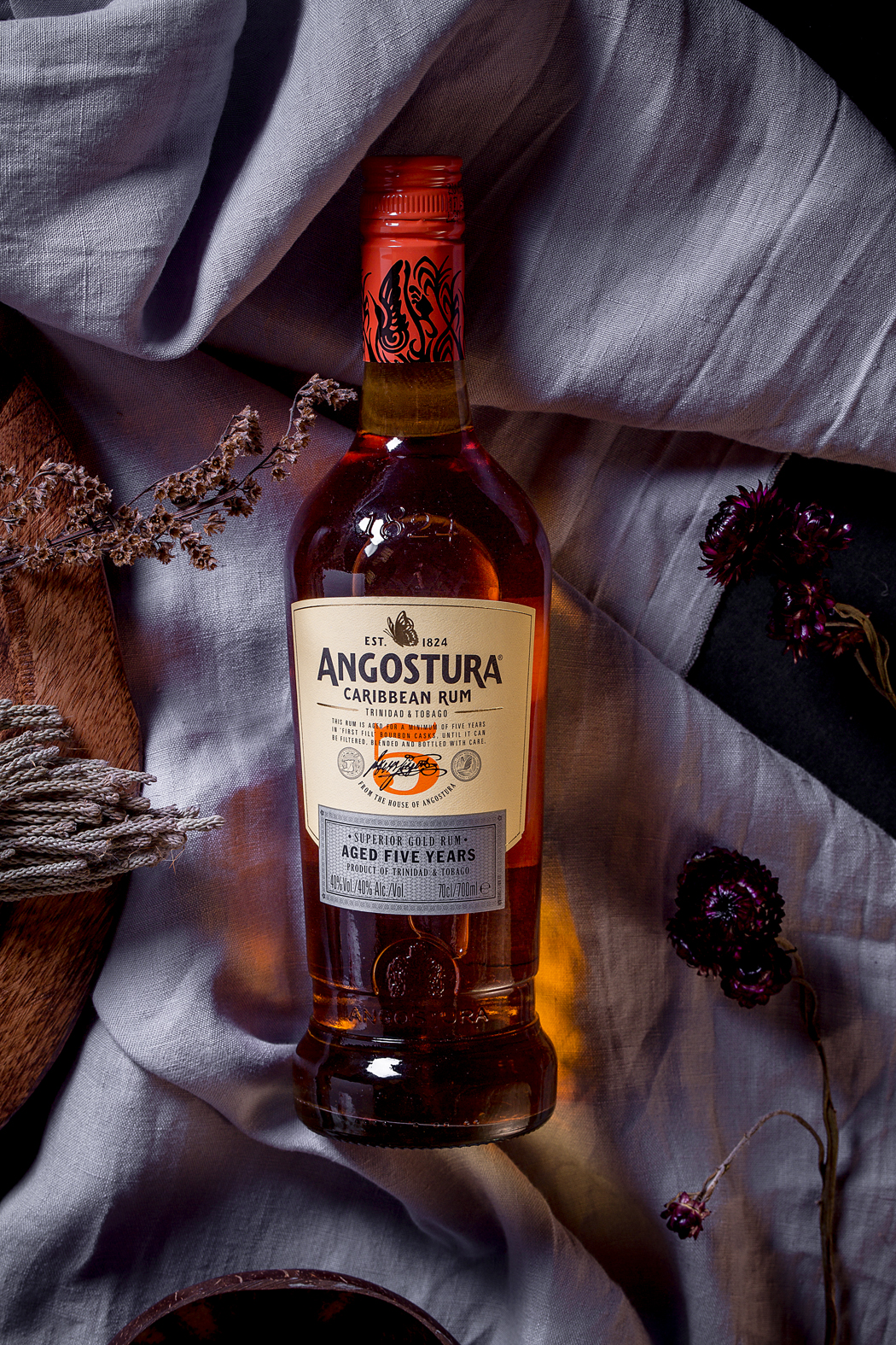 Ром Angostura Aged 5 Years, (103612), Тринидад и Тобаго, 0.7 л, Ангостура Эйджд 5 Лет, цена 4490 рублей