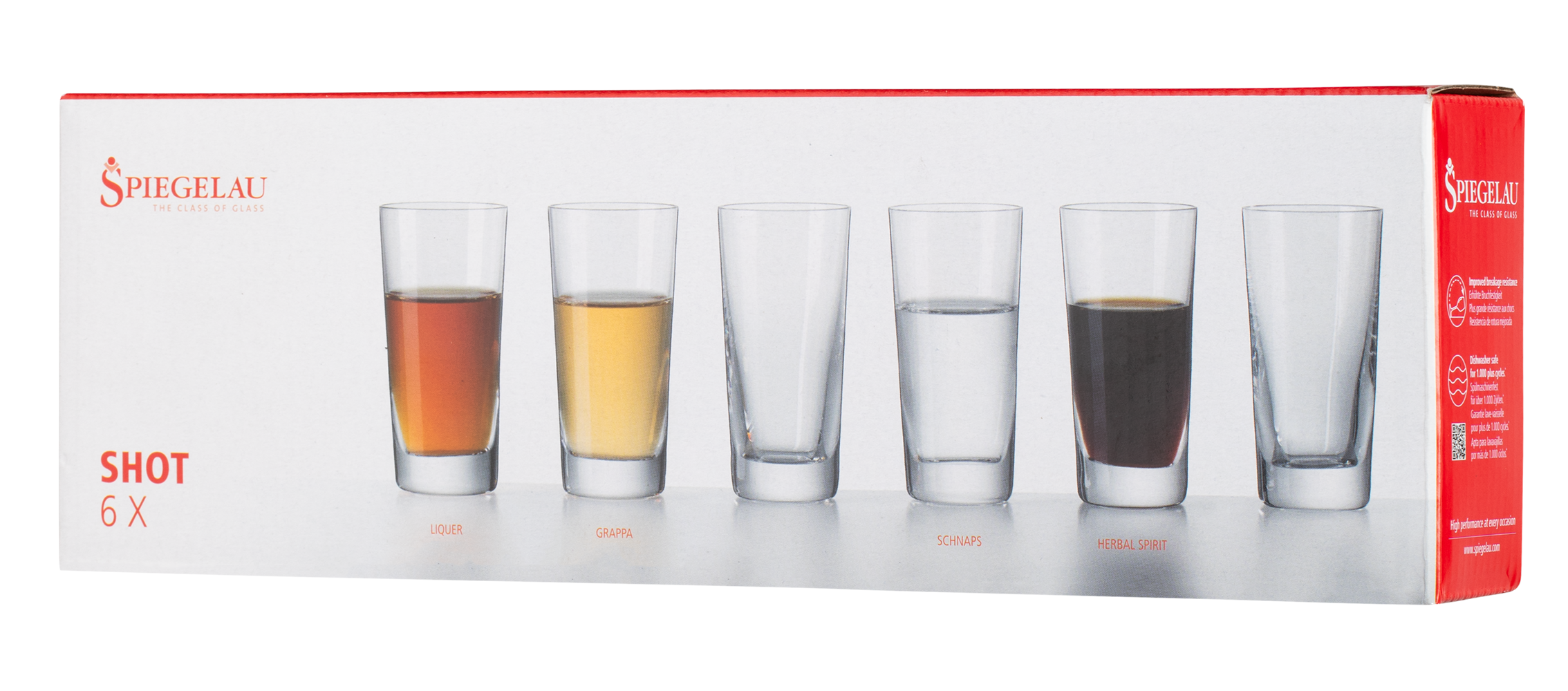 Набор из 6-ти стопок Spiegelau Classic Bar Shot для крепких напитков, 0.055л, (147766), Чешская Республика, хрустальное стекло, 0.055 л, Шпигелау Классик Бар Шот (набор по 6), цена 4740 рублей