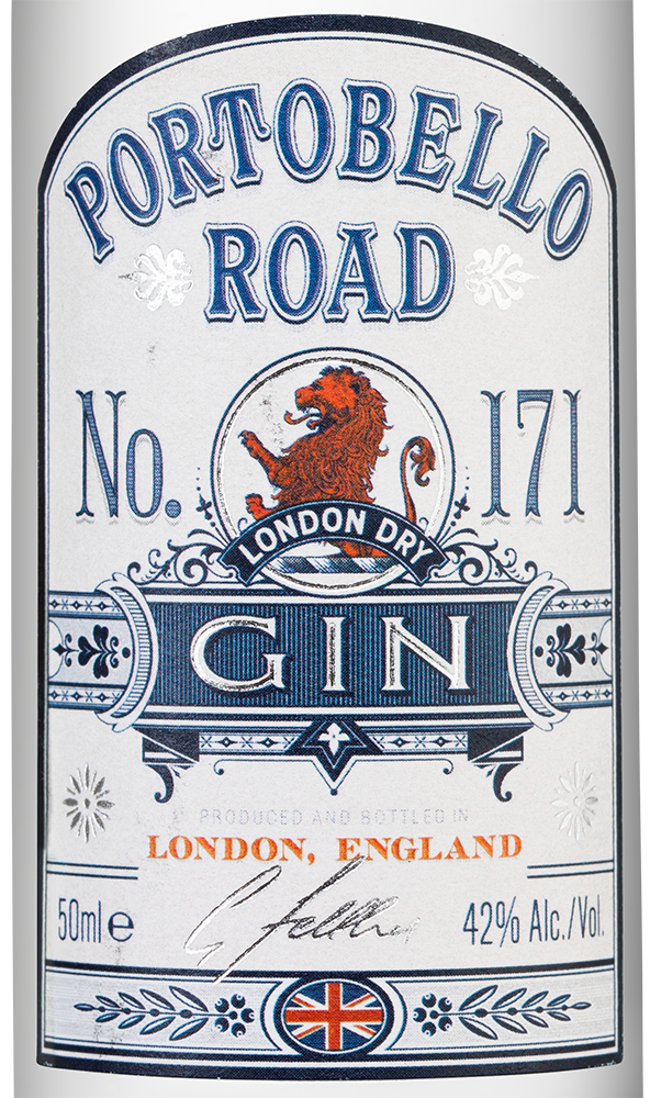 Джин Portobello Road London Dry Gin, 0.05л, (126839), Соединенное Королевство, 0.05 л, Портобелло Роуд Лондон Драй Джин, цена 740 рублей