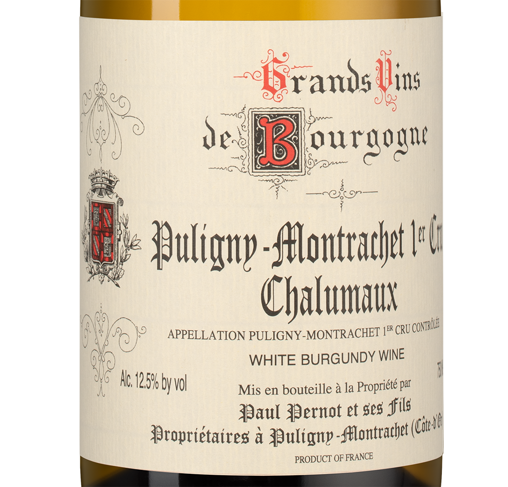 Вино Puligny-Montrachet Premier Cru Chalumaux, Domaine Paul Pernot & Fils, 2022, (150436), Франция, Бургундия, белое, сухое, 0.75 л, Пюлиньи-Монраше Премье Крю Шалюмо, цена 38490 рублей