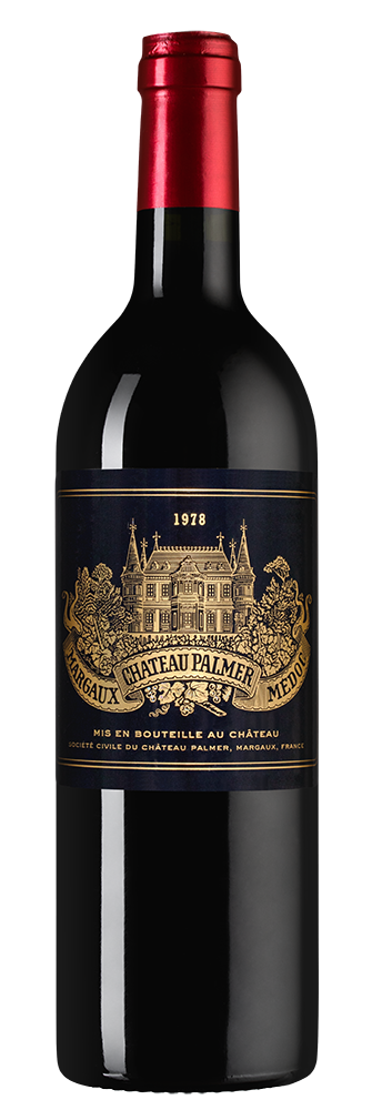 Вино Chateau Palmer, 1978, (151596), Франция, Бордо, красное, сухое, 0.75 л, Шато Пальмер, цена 189990 рублей