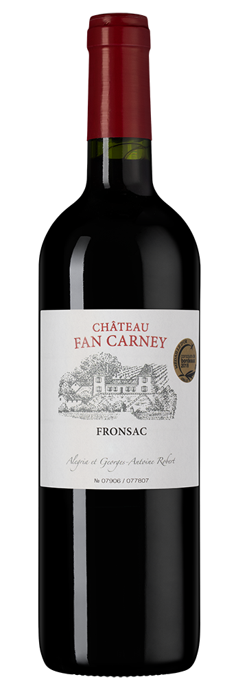 Вино Chateau Fan Carney (Fronsac), Chateau du Gazin, 2022, (156848), Франция, Бордо, красное, сухое, 0.75 л, Шато Фан Карнэ, цена 3990 рублей
