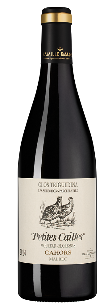 Вино Cahors Petites Cailles, Clos Triguedina, 2014, (144375), Франция, Юго-Запад, красное, сухое, 0.75 л, Каор Птит Кай, цена 12990 рублей