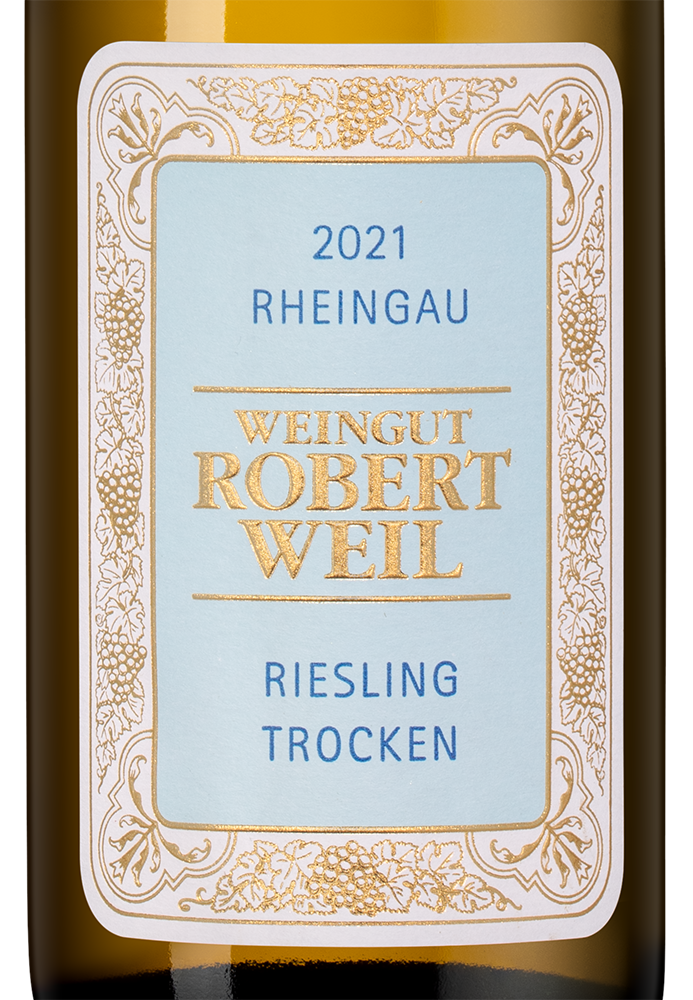 Вино Rheingau Riesling Trocken, Robert Weil, 2021, (139374), Германия, Рейнгау, белое, полусухое, 0.75 л, Рислинг Трокен, цена 6990 рублей