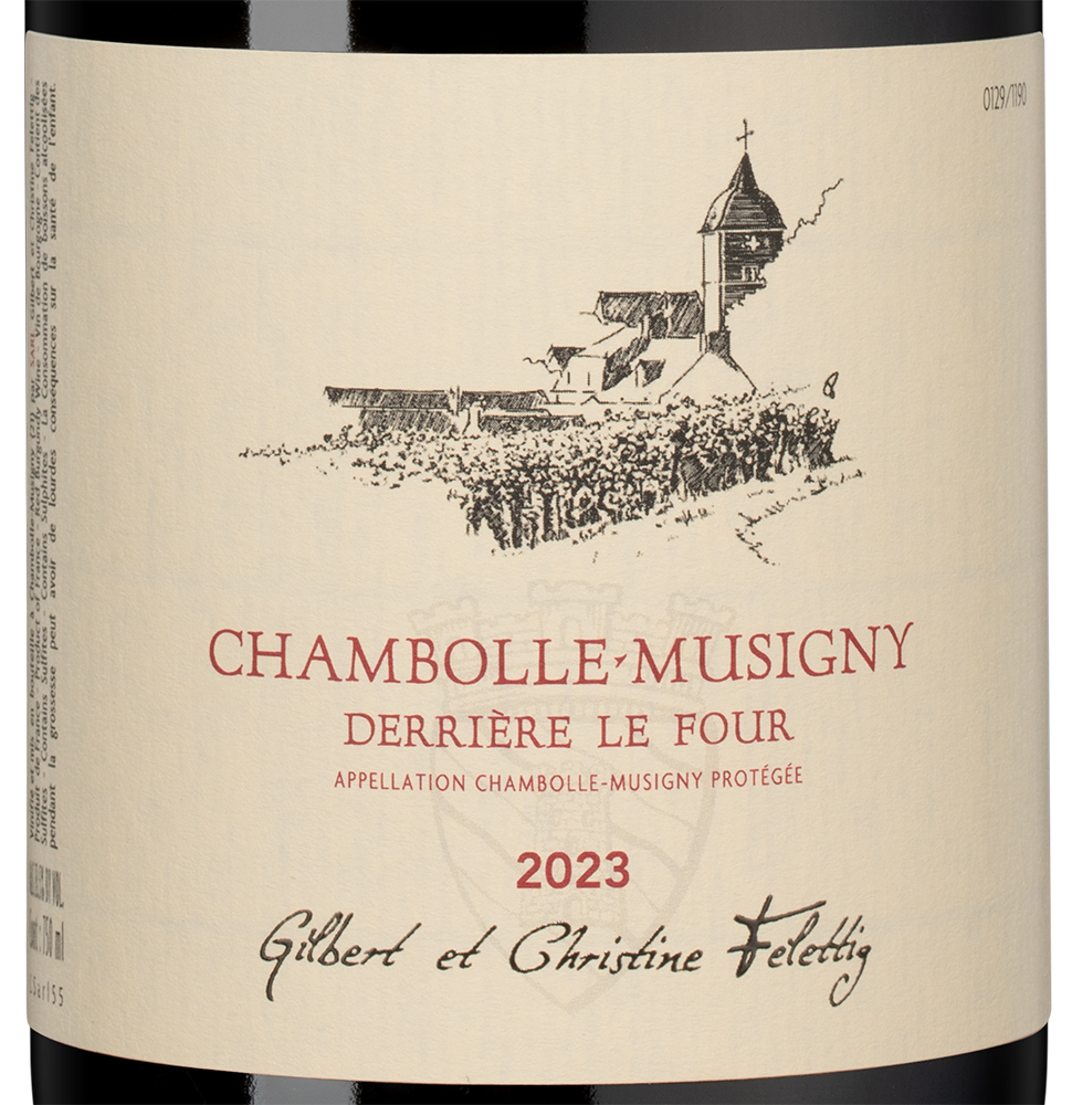 Вино Chambolle-Musigny Derriere Le Four, Gilbert et Christine Felettig, 2023, (157052), Франция, Бургундия, красное, сухое, 0.75 л, Шамболь-Мюзиньи Деррьер ле Фур, цена 27490 рублей