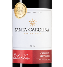 Вино Estrellas Cabernet Sauvignon, (113120), красное сухое, 2017 г., 0.75 л, Эстреллас Каберне Совиньон цена 1190 рублей