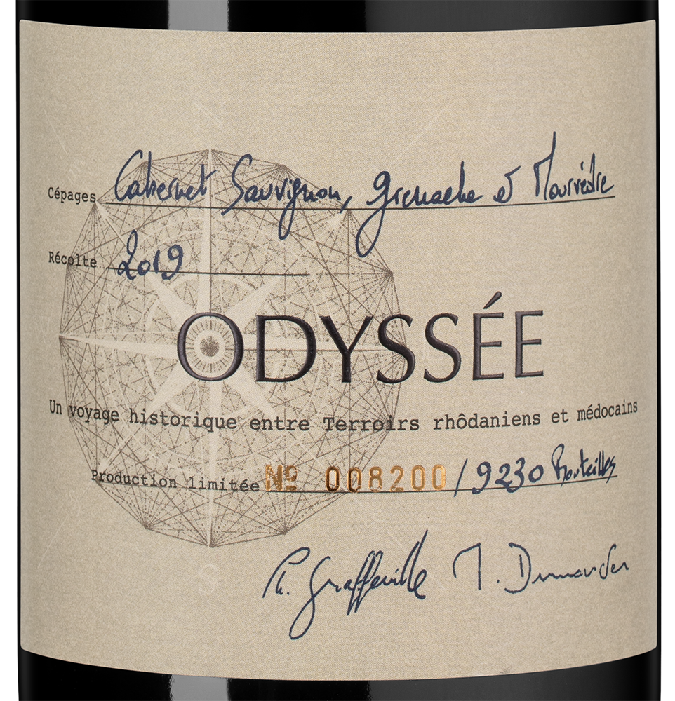Вино Odyssee, 2019, (141219), Франция, красное, сухое, 0.75 л, Одиссе, цена 13490 рублей