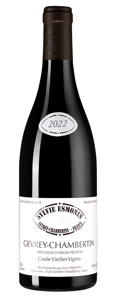 Вино Gevrey-Chambertin Vieilles Vignes, Domaine Sylvie Esmonin, 2022, (152709), Франция, Бургундия, красное, сухое, 0.75 л, Жевре-Шамбертен Вьей Винь, цена 29990 рублей