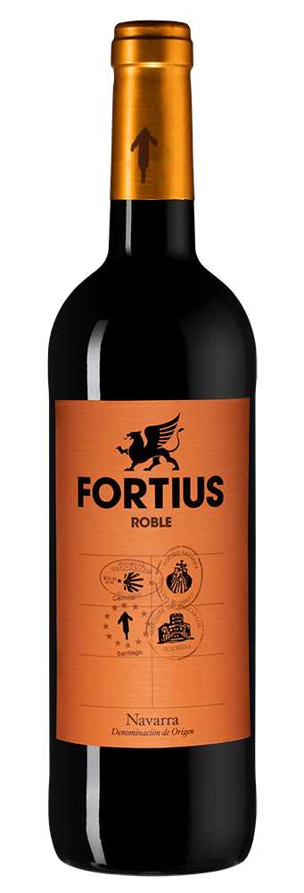 Вино Fortius Roble, 2019, (135202), Испания, Наварра, красное, сухое, 0.75 л, Фортиус Робле, цена 1490 рублей