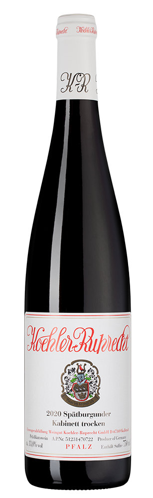 Вино Spatburgunder Kabinett, Koehler Ruprecht, 2020, (147461), Германия, Пфальц, красное, сухое, 0.75 л, Шпетбургундер Кабинет Трокен, цена 5990 рублей
