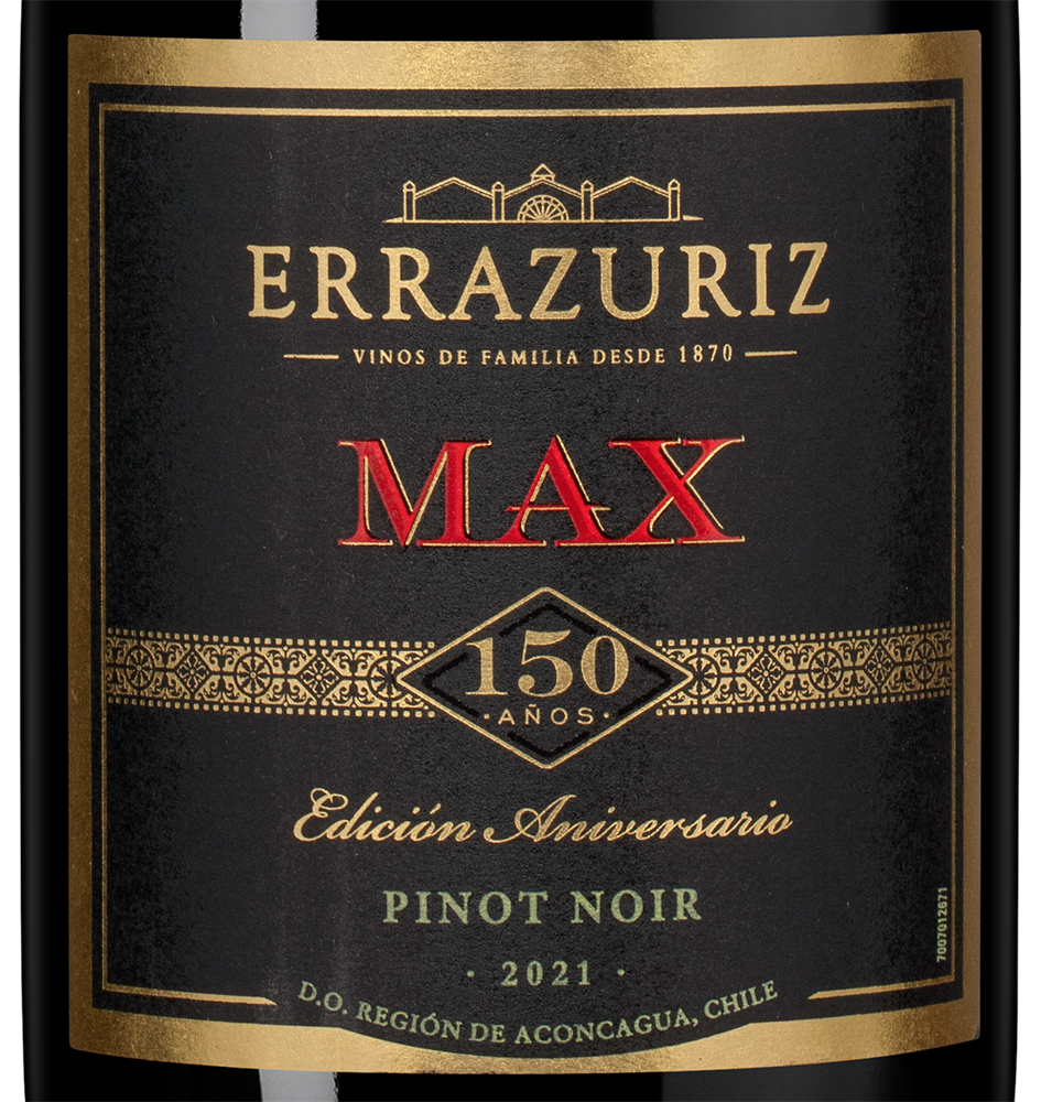 Вино Max Reserva Pinot Noir, Errazuriz, 2021, (143002), Чили, Аконкагуа, красное, сухое, 0.75 л, Макс Ресерва Пино Нуар, цена 3790 рублей