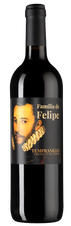 Вино Familia de Felipe Tempranillo, (118096), красное сухое, 0.75 л, Фамилия де Фелипе Темпранильо цена 820 рублей