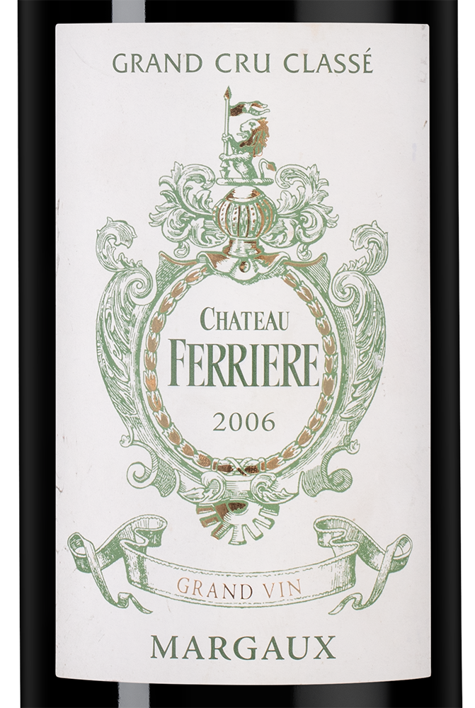 Вино Chateau Ferriere (Margaux), 2006, (131552), Франция, Бордо, красное, сухое, 0.75 л, Шато Феррьер, цена 27490 рублей