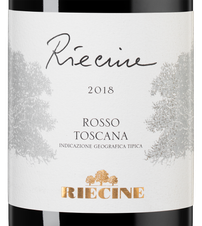 Вино Riecine, (134050), красное сухое, 2018 г., 0.75 л, Риечине цена 13990 рублей