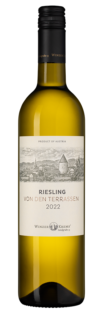 Вино Riesling Von den Terrassen, Winzer Krems, 2022, (143047), Австрия, Нижняя Австрия, белое, сухое, 0.75 л, Рислинг Фон ден Террассен, цена 3490 рублей