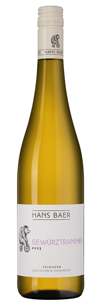 Вино Hans Baer Gewurztraminer, Weinkellerei Hechtsheim, 2023, (152756), Германия, Рейнгессен, белое, полусладкое, 0.75 л, Ханс Баер Гевюрцтраминер, цена 1294 рублей