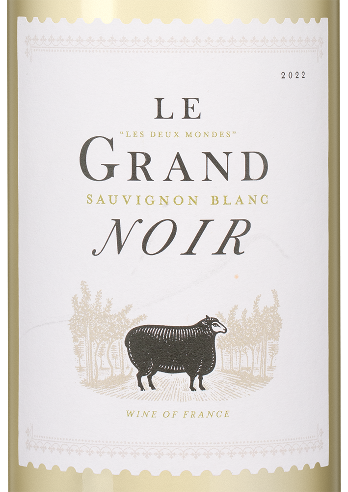 Вино Le Grand Noir Sauvignon Blanc, 2022, 0.375л, (146670), Франция, Лангедок-Руссильон, белое, сухое, 0.375 л, Ле Гран Нуар Совиньон Блан, цена 1290 рублей
