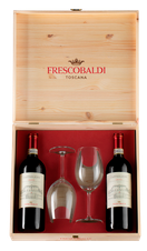 Вино  Frescobaldi Chianti Castiglioni 2017 + 2 бокала в подарочной упаковке, (113817), gift box в подарочной упаковке, 0.75 л, Набор вин Фрескобальди Кьянти Кастильони 2017, 2 бутылки с бокалами цена 10330 рублей