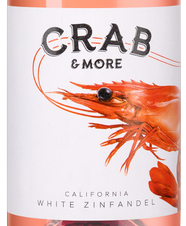 Вино Crab & More White Zinfandel, (151535), розовое полусладкое, 0.75 л, Краб энд Мо Уайт Зинфандель цена 1990 рублей