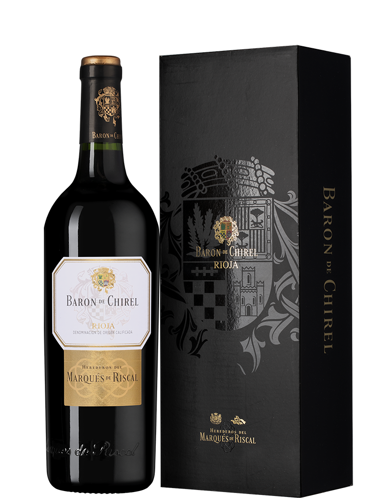 Вино Baron de Chirel Reserva в подарочной упаковке, Marques de Riscal, 2020, (156470), Испания, Риоха, красное, сухое, 0.75 л, Барон де Чирель Ресерва, цена 31490 рублей