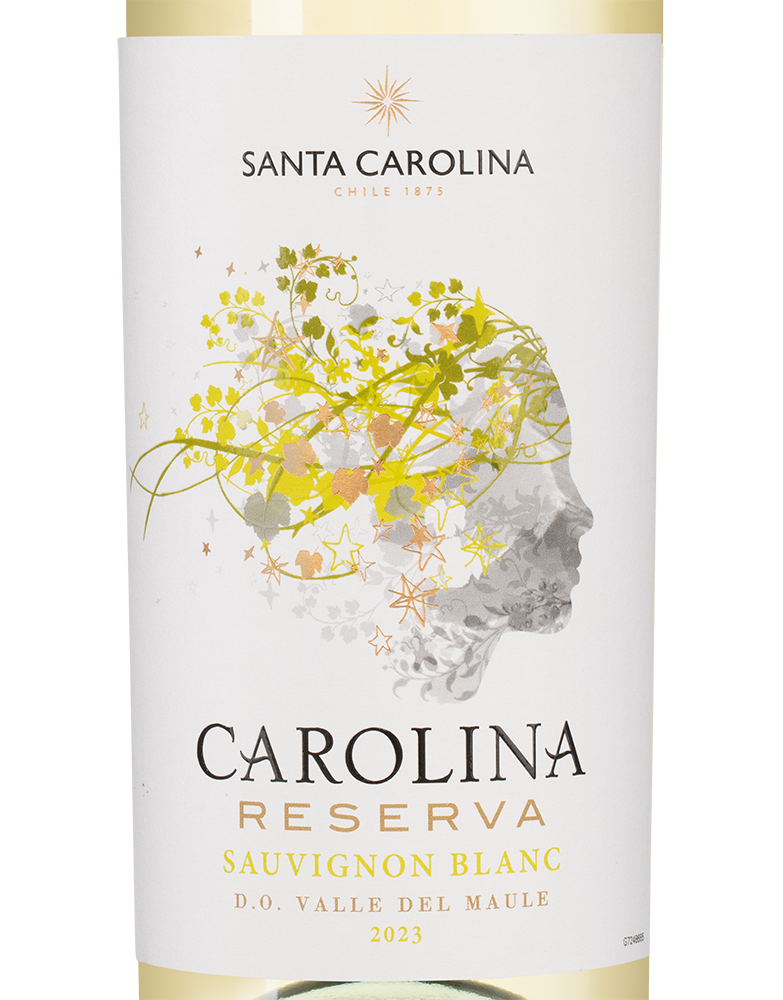 Вино Carolina Reserva Sauvignon Blanc, Santa Carolina, 2023, (147836), Чили, Аконкагуа, белое, сухое, 0.75 л, Каролина Ресерва Совиньон Блан, цена 1192 рублей