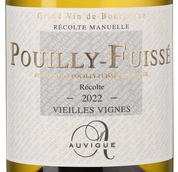 Вино с вкусом белых фруктов Pouilly-Fuisse Vieilles Vignes