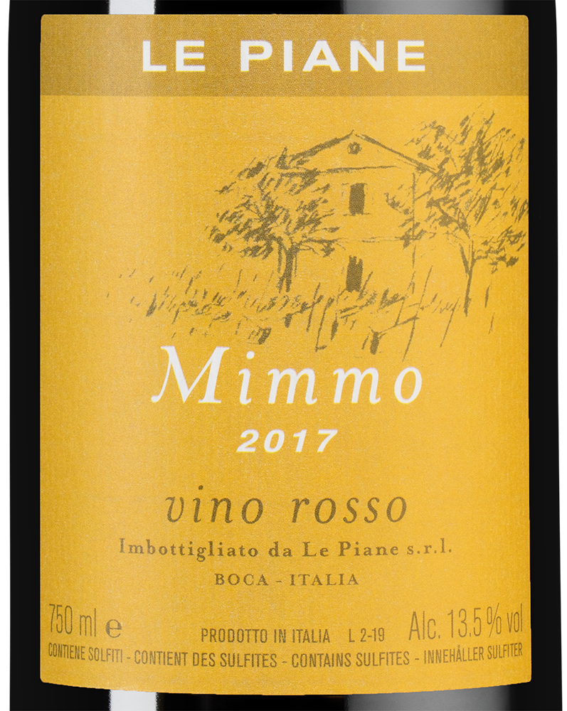 Вино Mimmo, Le Piane, 2017, (124107), Италия, Пьемонт, красное, сухое, 0.75 л, Миммо, цена 7990 рублей