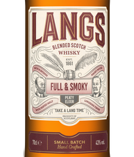 Виски Langs Full & Smoky, (145217), Купажированный, Шотландия, 0.7 л, Лэнгс Фул энд Смоуки цена 3490 рублей