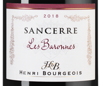 Красное вино из Долины Луары Sancerre Rouge Les Baronnes