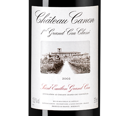 Вино Chateau Canon, 2002, 0.375л, (155312), Франция, Бордо, красное, сухое, 0.375 л, Шато Канон, цена 19990 рублей