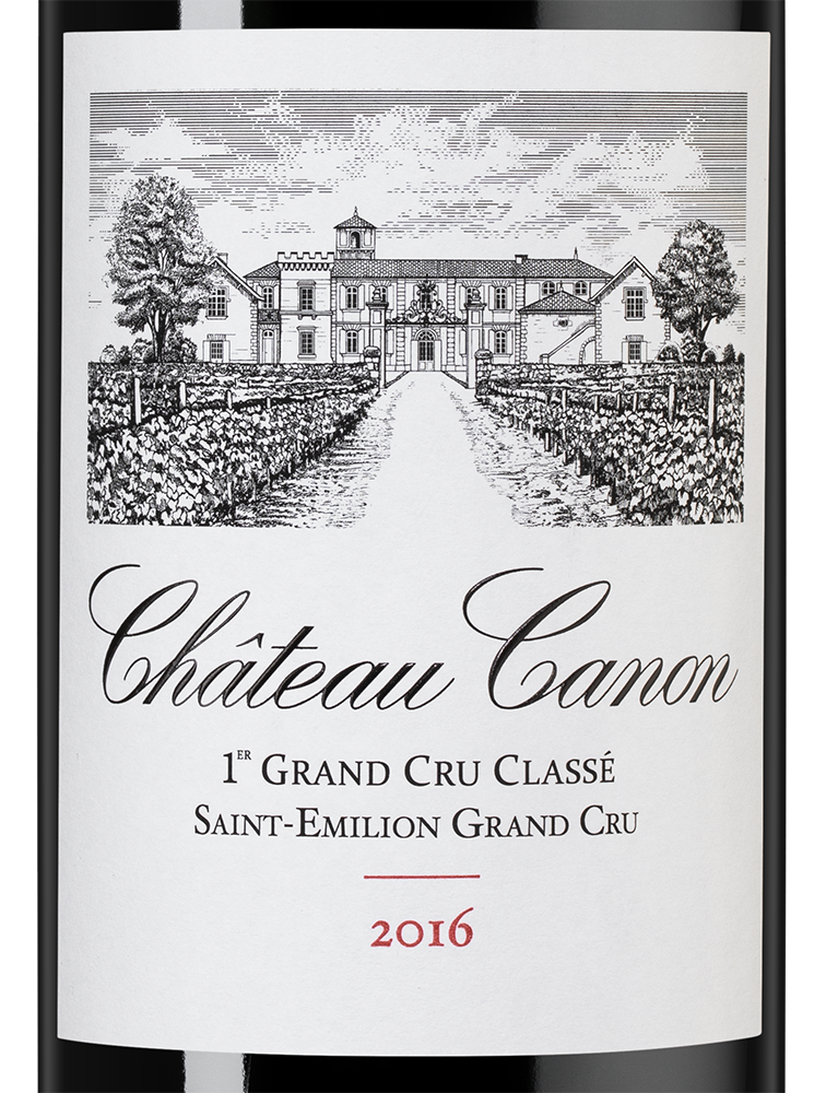 Вино Chateau Canon (Saint-Emilion Grand Cru), 2016, (151423), Франция, Бордо, красное, сухое, 0.75 л, Шато Канон, цена 46490 рублей