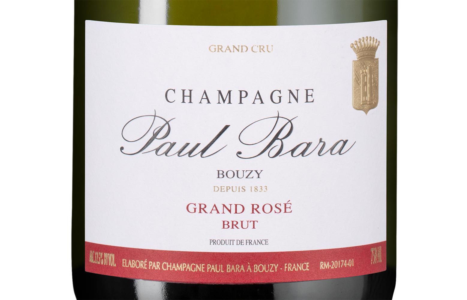 Шампанское Grand Rose Grand Cru Bouzy Brut, Paul Bara, (156917), Франция, Шампань, розовое, брют, 0.75 л, Гран Розе Гран Крю Бузи Брют, цена 14990 рублей