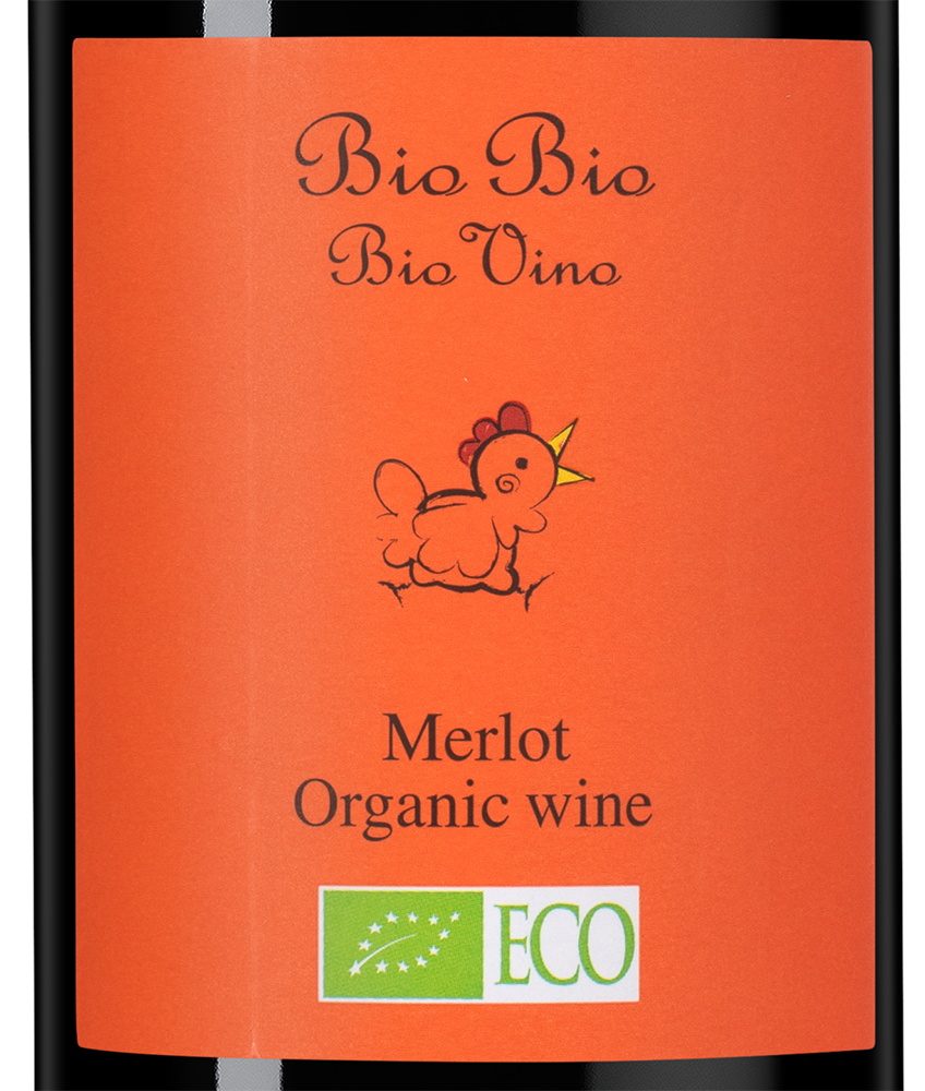 Вино Bio Bio Merlot, 2022, (146797), Италия, красное, полусухое, 0.75 л, Био Био Мерло, цена 1790 рублей