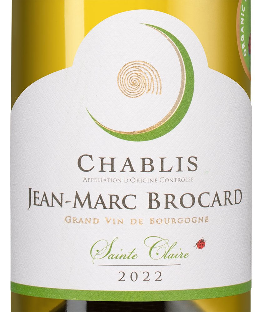 Вино Chablis Sainte Claire, Jean-Marc Brocard (Domaine Sainte-Claire), 2022, 0.375л, (143993), Франция, Бургундия, белое, сухое, 0.375 л, Шабли Сент Клер, цена 3790 рублей