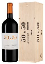 Вино 50 & 50, (144826), gift box в подарочной упаковке, красное сухое, 2019 г., 1.5 л, 50 & 50 цена 74990 рублей