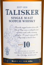 Виски Talisker 10 Years в подарочной упаковке, (139788), gift box в подарочной упаковке, Односолодовый 10 лет, Шотландия, 0.75 л, Талискер 10 Лет цена 6790 рублей