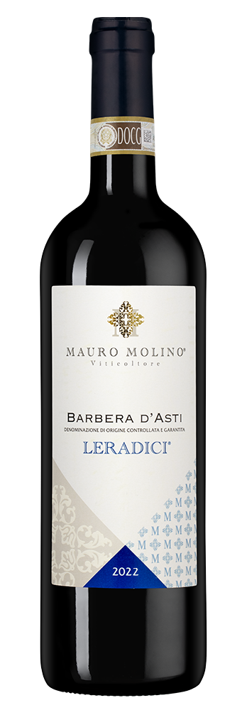 Вино Barbera d’Asti Leradici, Mauro Molino, 2022, (146556), Италия, Пьемонт, красное, сухое, 0.75 л, Барбера д'Асти Лерадичи, цена 4490 рублей