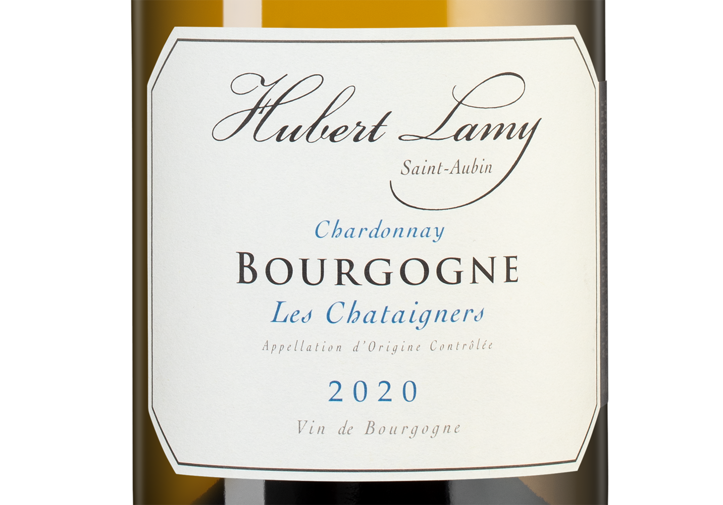 Вино Bourgogne Chardonnay Les Chataigners, Domaine Hubert Lamy, 2020, (144863), Франция, Бургундия, белое, сухое, 0.75 л, Бургонь Шардоне Ле Шатенье, цена 15990 рублей