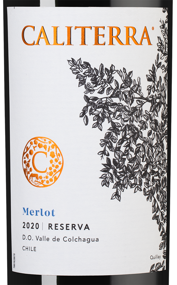 Вино Merlot Reserva, Caliterra, 2020, (127463), Чили, Центральная Долина, красное, сухое, 0.75 л, Мерло Ресерва, цена 2190 рублей