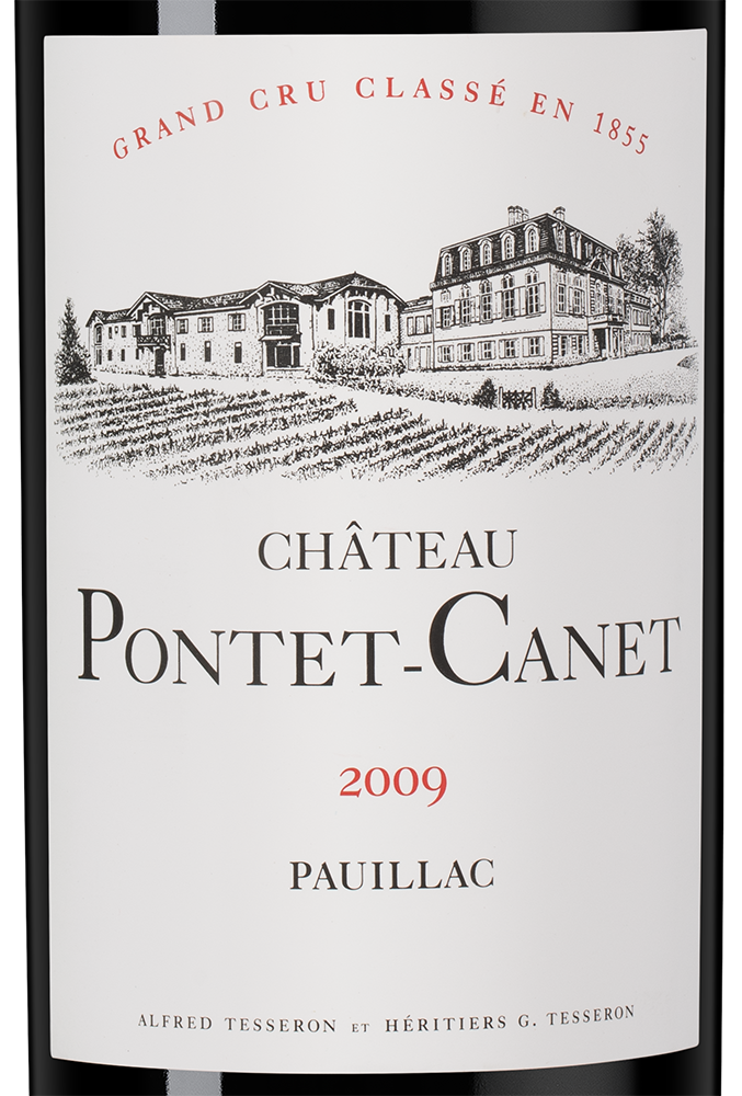 Вино Chateau Pontet-Canet Grand Cru Classe (Pauillac), 2009, (158200), Франция, Бордо, красное, сухое, 0.75 л, Шато Понте-Кане, цена 99990 рублей