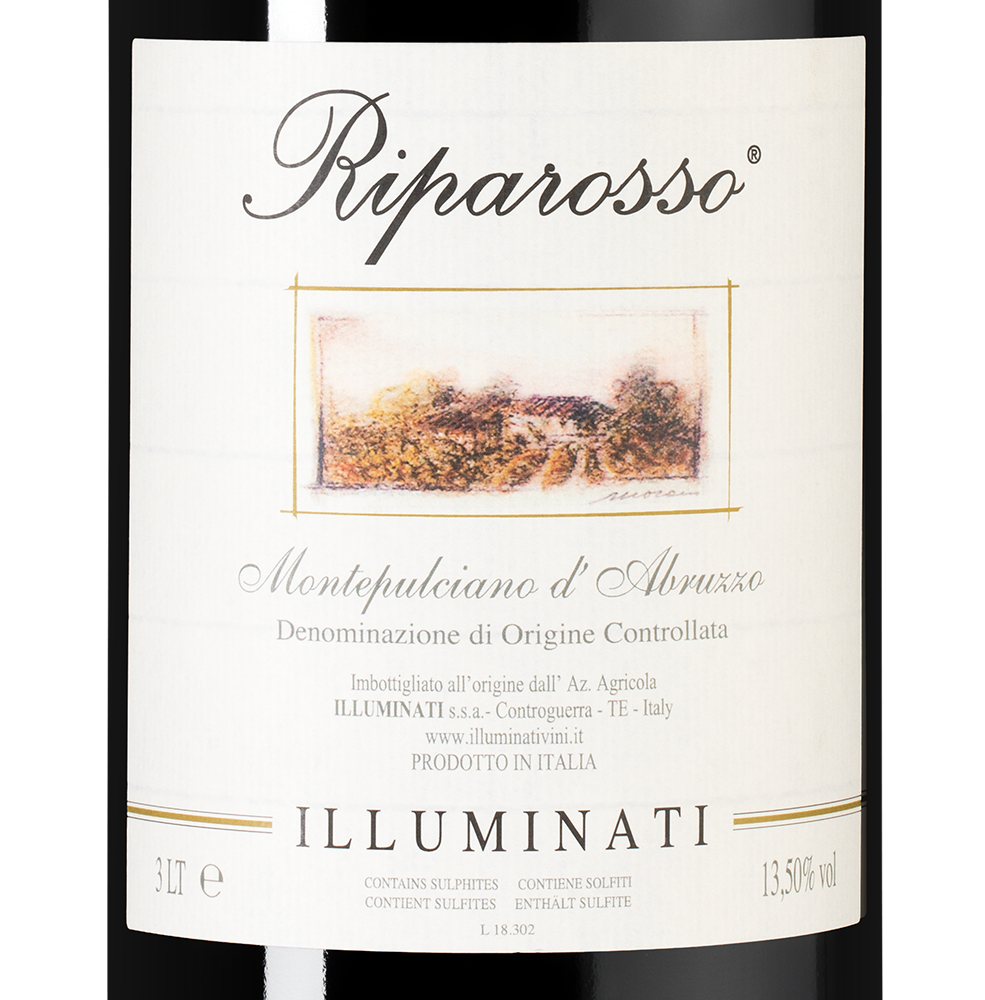 Вино Riparosso Montepulciano d'Abruzzo в подарочной упаковке, Dino Illuminati, 2021, 3л, (147075), Италия, Абруццо, красное, сухое, 3 л, Монтепульчано д'Абруццо Рипароссо, цена 14490 рублей