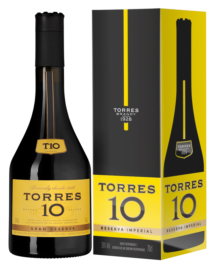 Бренди Torres 10 Gran Reserva в подарочной упаковке, (145886), Испания, Каталония, 0.7 л, Торрес 10 Гран Ресерва, цена 2090 рублей