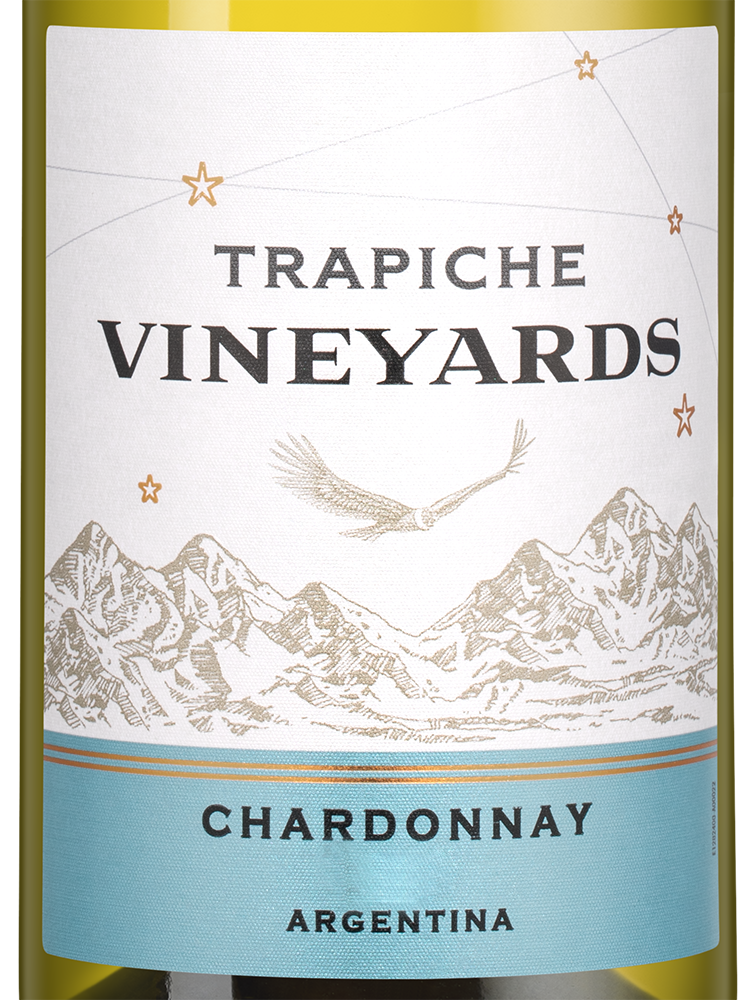 Вино Chardonnay Vineyards, Trapiche, 2024, (153728), Аргентина, Мендоса, белое, сухое, 0.75 л, Шардоне Виньярдс, цена 1043 рублей