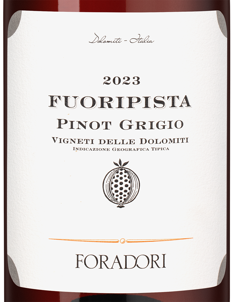 Вино Fuoripista Pinot Grigio, Foradori, 2023, (154433), Италия, Трентино-Альто Адидже, белое, сухое, 0.75 л, Фуориписта Пино Гриджо, цена 10490 рублей