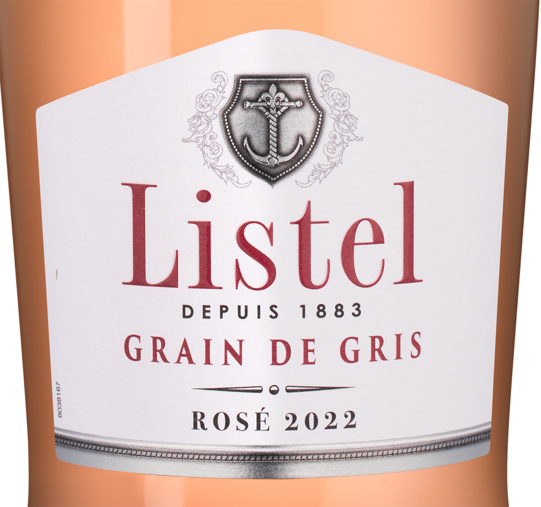 Вино Grain de Gris, Listel, 2022, (144089), Франция, Лангедок-Руссильон, розовое, сухое, 0.75 л, Грен де Гри, цена 2390 рублей