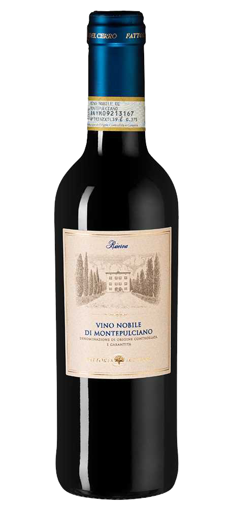 Вино Vino Nobile di Montepulciano Riserva, Fattoria del Cerro, 2019, 0.375л, (153800), Италия, Тоскана, красное, сухое, 0.375 л, Вино Нобиле ди Монтепульчано Ризерва, цена 4290 рублей