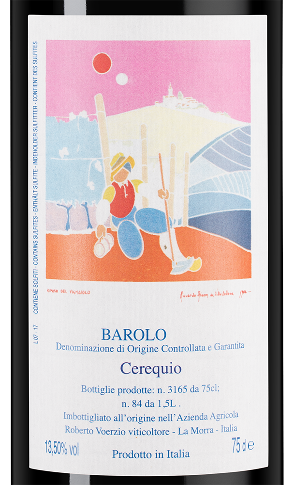 Вино Barolo Cerequio, Roberto Voerzio, 2020, (151467), Италия, Пьемонт, красное, сухое, 0.75 л, Бароло Черекуйо, цена 107490 рублей