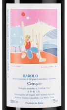 Вино Barolo Cerequio, (151467), красное сухое, 2020, 0.75 л, Бароло Черекуйо цена 94990 рублей